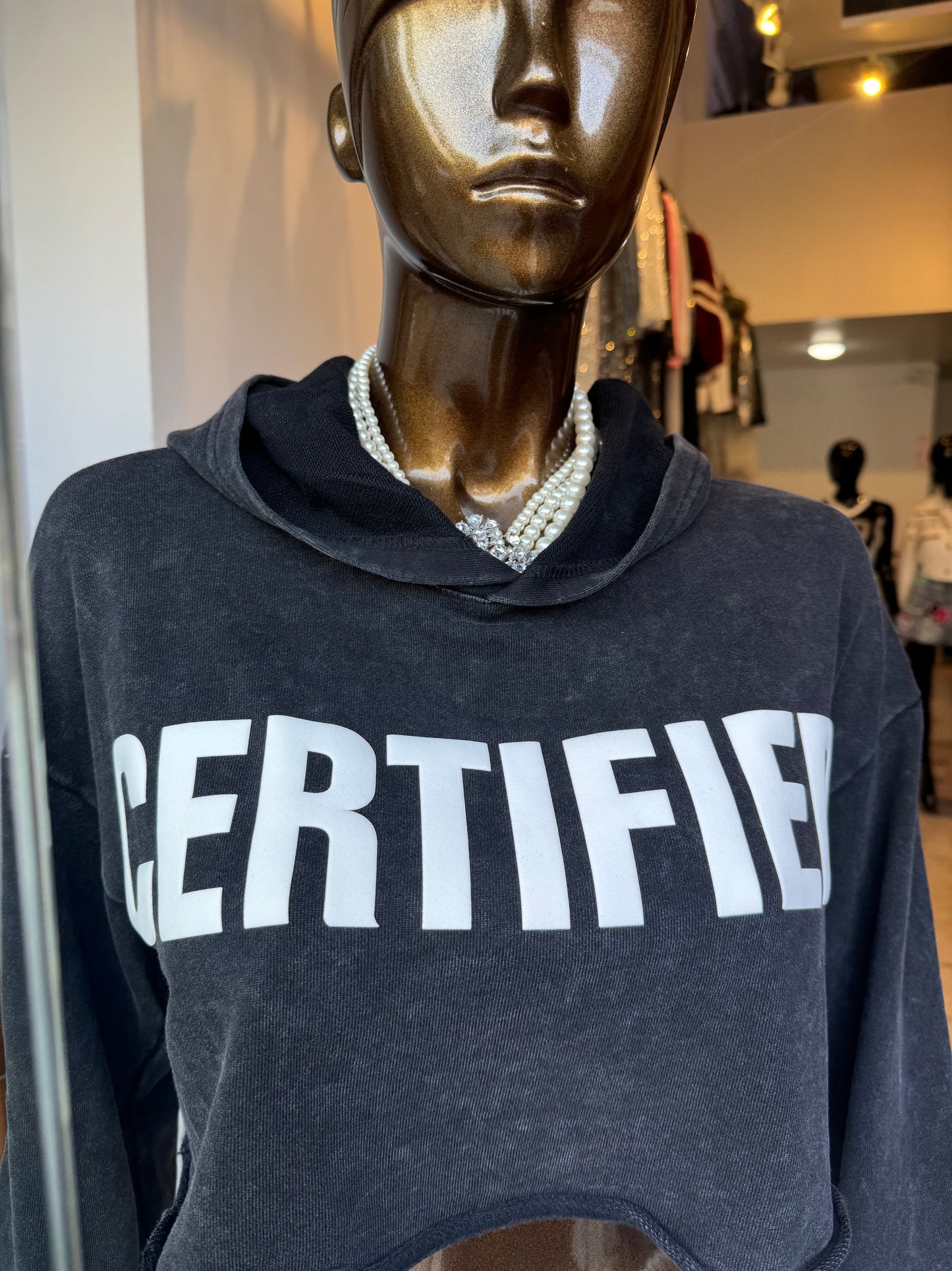 Certified Crop Hoodie