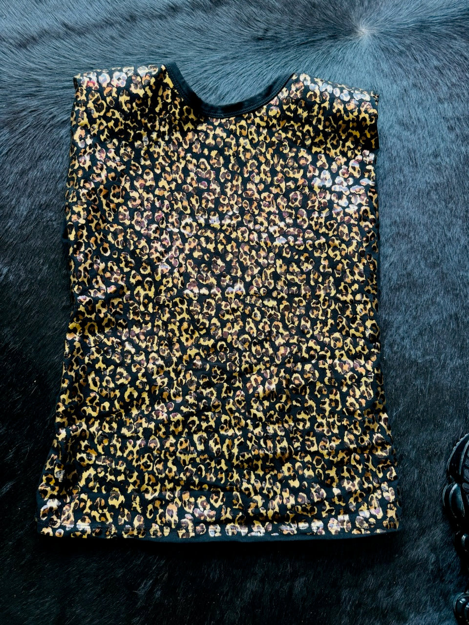 Bronze Leopard Print Top