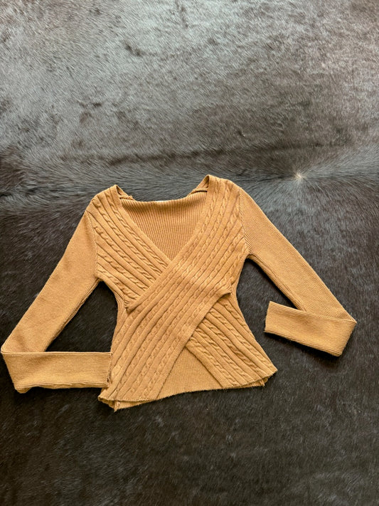 Camel Sweater Top