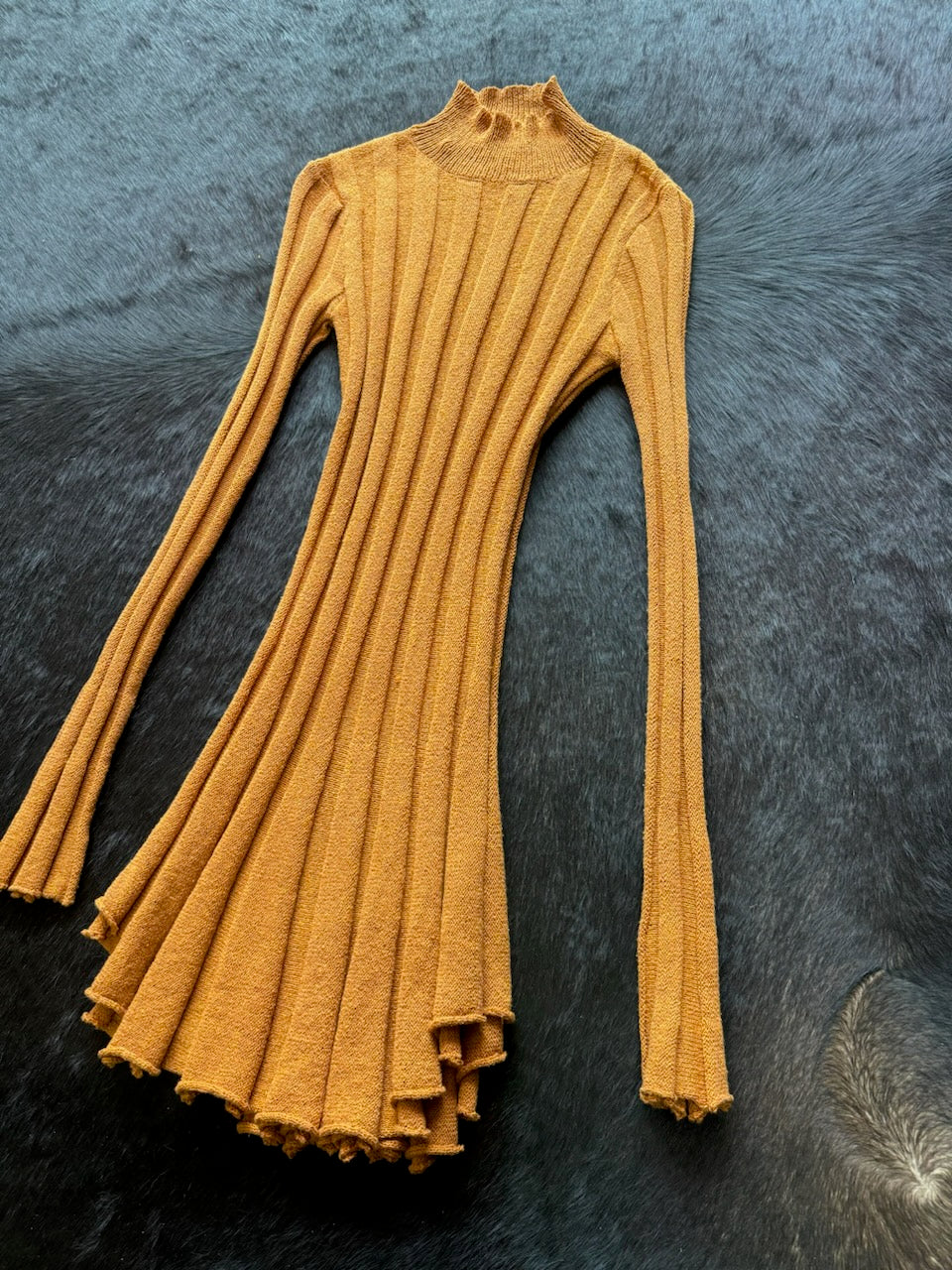 Orange Sweater Dress